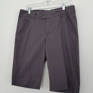 Christopher Blue chino Bermuda shorts- size 12 -dark putty gray super soft